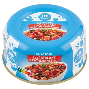 Carrefour Classic Sałatka z warzywami tuńczykiem pasiastym i makaronem 250 g - Konserwy i dania rybne - miniaturka - grafika 1