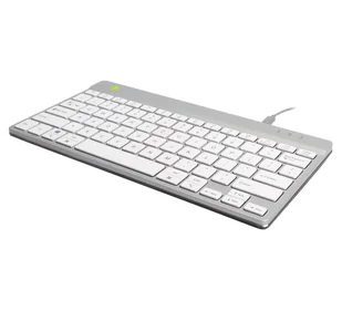 R-Go Tools Compact Break RGOCODEWDWH klawiatura USB QWERTZ Niemiecki Biały - Klawiatury - miniaturka - grafika 1