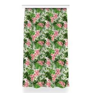 Gotowa zasłona do sypialni Hibiskus dekor 150x260, Fabricsy - Zasłony - miniaturka - grafika 1