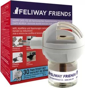 Feliway Friends dyfuzor z feromonem C.A.P. - Dyfuzor + flakonik, 48 ml Dostawa GRATIS! - Kuwety dla kotów - miniaturka - grafika 1