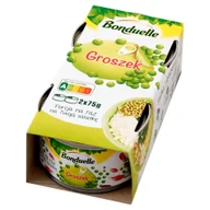 Warzywa w marynacie - Bonduelle Groszek konserwowy 2x75g - miniaturka - grafika 1