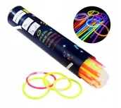Biżuteria dla dzieci - Bransoletki łamane świecące Glow Stick MIX 100 sztuk - miniaturka - grafika 1