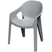 Fotele i krzesła ogrodowe - Krzesło ogrodowe FERNE Premo FPRK758 Szary - miniaturka - grafika 1