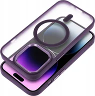 Etui i futerały do telefonów - OEM Futerał MATTE MAG COVER kompatybilny z MagSafe do IPHONE 16 Pro Max fioletowy - miniaturka - grafika 1