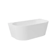 Wanny - Wanna wolnostojąca Besco Vica New 170x80 cm owalna biały połysk klik klak chrom WAS-170VNO - miniaturka - grafika 1