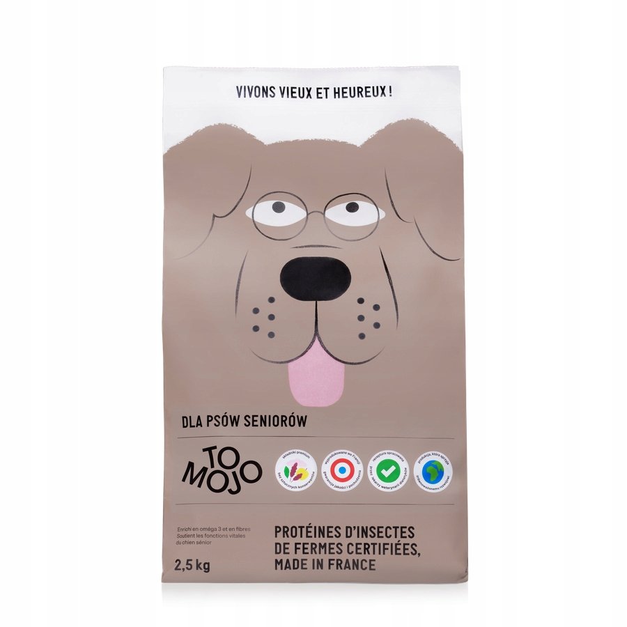 TOMOJO Senior - karma z bialka owadów dla starszych psów (2,5 kg)