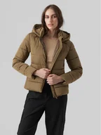 Kurtki damskie - Vero Moda Kurtka zimowa 10289837 Khaki Regular Fit - miniaturka - grafika 1