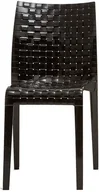 Fotele i krzesła ogrodowe - Krzesło Ami Ami nieprzeźroczyste błyszcząca czerń - miniaturka - grafika 1