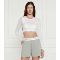 Piżamy damskie - Calvin Klein Underwear Bluzka Cropped Fit - miniaturka - grafika 1