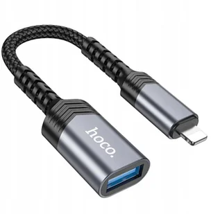 HOCO adapter iPhone Lightning 8-pin męski do USB żeński 3.0 UA24 czarna - Akcesoria podróżnicze - miniaturka - grafika 1