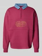 Bluzy męskie - Bluza z wyhaftowanym logo - miniaturka - grafika 1