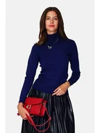 Swetry damskie - William de Faye Golf w kolorze granatowym - miniaturka - grafika 1