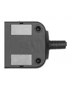 Listwa zasilająca Lestar LV-530W 5W 2,5m czarna - Listwy zasilające - miniaturka - grafika 1