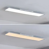 Lampy pozostałe - Panel LED Lindby Lamin, biały, 120 cm, aluminium, CCT, pilot - miniaturka - grafika 1