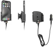 Uchwyty samochodowe do telefonów - Uchwyt aktywny z kablem USB-C do Apple iPhone 15 Pro w futerale lub bez o wymiarach: 70-83 mm (szer.), 8-12 mm (grubość). - miniaturka - grafika 1