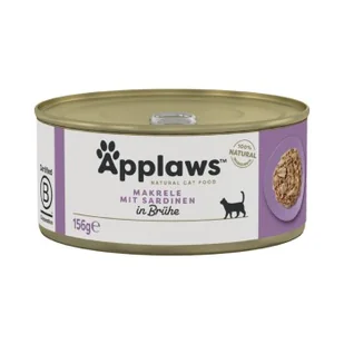 Applaws mokra karma dla dorosłych kotów w bulionie Makrela z sardynkami 48x156 g - Mokra karma dla kotów - miniaturka - grafika 1