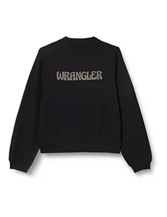 Wrangler Bluza damska, czarna, mała - Bluzy damskie - miniaturka - grafika 1