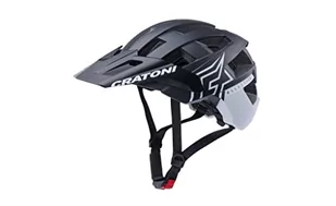 Cratoni Unisex – kask Allset Pro dla dorosłych, czarny/biały matowy, rozmiar L - Kaski motocyklowe - miniaturka - grafika 1