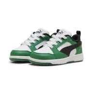 Buty dla dziewczynek - Sneakersy Rebound V6 Lo dla małych dzieci PUMA White Black Archive Green - miniaturka - grafika 1