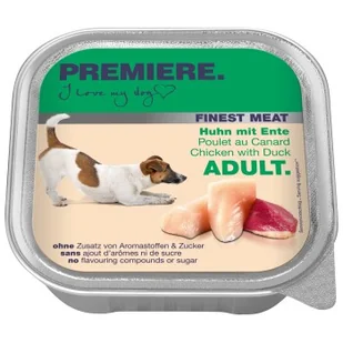 PREMIERE Finest Meat Adult Kurczak i kaczka 20x150 g - Mokra karma dla psów - miniaturka - grafika 1
