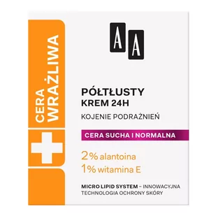 Oceanic AA Technologia Wieku Cera Wrażliwa Krem do twarzy Półtłusty 24H 50ml - Kremy do twarzy - miniaturka - grafika 1