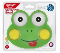 Zabawki sensoryczne - ŻABKA POP IT UROCZA SENSORYCZNA KONTRASTOWA ZABAWKA MIĘKKA uspokaja 6m+ - miniaturka - grafika 1