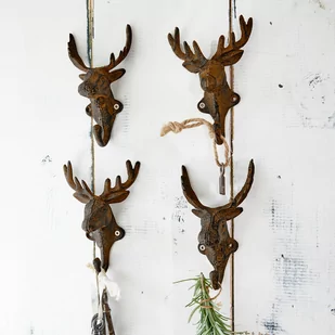 Haczyk, zestaw 4 szt. Deer - Wieszaki do szafy - miniaturka - grafika 1