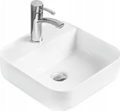 Umywalki - Umywalka Mexen Mexen Silvia umywalka nablatowa 39 x 39 cm biała - 21863900 - miniaturka - grafika 1