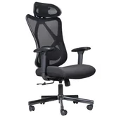 Fotele i krzesła biurowe - Fotel ART CH-01 Director Czarny - miniaturka - grafika 1