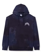 Bluzy męskie - Champion Męska bluza z kapturem Rochester 1919 City Exporer Tie Dye z kapturem, granatowa (Eco-Future), M, granatowy (Eco-future), M - miniaturka - grafika 1