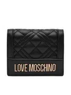 LOVE MOSCHINO Mały Portfel Damski JC5601PP1MLA0000 Czarny - Portfele - miniaturka - grafika 1