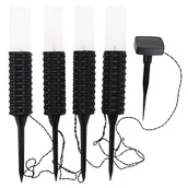 Lampy ogrodowe - Lampki Solarne Ogrodowe Rattanowe Solar 1Led 4Szt - miniaturka - grafika 1