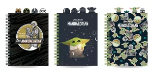 Kołobrulion B5 100 kartek, kratka, Disney Fashion Mandalorian, 1 szt. - Notesy i bloczki - miniaturka - grafika 1