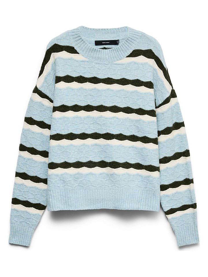 Vero Moda Sweter w kolorze błękitno-czarnym
