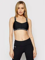 Bielizna sportowa damska - Under Armour Biustonosz sportowy Ua Crossback Low Sports 1361033 Czarny - miniaturka - grafika 1