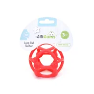 Gryzaki dla dzieci - Piłka Gryzak Czerwona - miniaturka - grafika 1