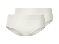 Majtki damskie - esmara® Figi hipster damskie, 2 pary (Biały, M(40/42)) - miniaturka - grafika 1