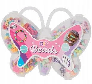 Koraliki do robienia bransoletek biżuterii Zestaw Koralików Motyl - Prace ręczne dla dzieci - miniaturka - grafika 1