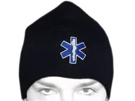 Czapki męskie - Czapka ratownicza zimowa PARAMEDYK - czarna - miniaturka - grafika 1