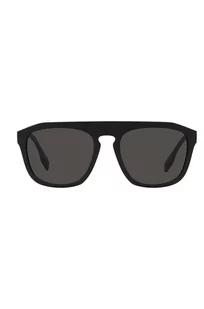 Burberry okulary przeciwsłoneczne męskie kolor czarny - Okulary przeciwsłoneczne - miniaturka - grafika 1