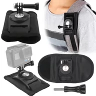 Akcesoria do kamer sportowych - GOPRO Strap Mocowanie 360° Obrotowy Plecaka - miniaturka - grafika 1