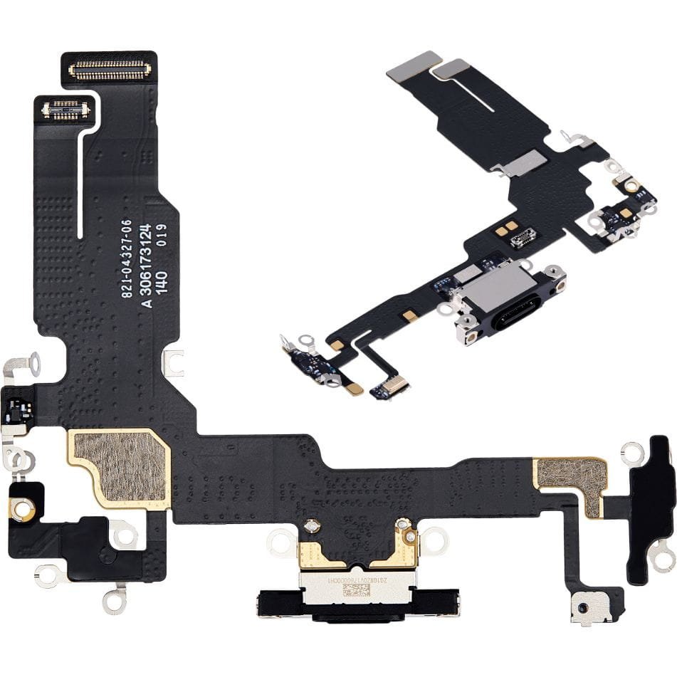 Złącze gniazdo ładowania dock do iPhone 15 ORG czarne