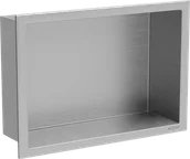 Półki łazienkowe - Mexen X-Wall-R półka wnękowa z kołnierzem 30 x 20 cm, inox - 1910302010 - miniaturka - grafika 1
