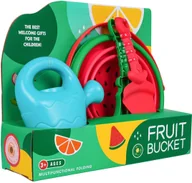 Zabawki do piasku - MEGA Zestaw Akcesoriów do Piasku + Składane Wiaderko - miniaturka - grafika 1