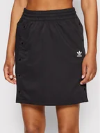 Spódnice - adidas Spódnica trapezowa Always Orginal Snap HF2023 Czarny Relaxed Fit - miniaturka - grafika 1