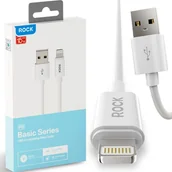 Kable USB - ROCK P8 Kabel Lighting 8P do iPhone 2,4A 100cm - miniaturka - grafika 1