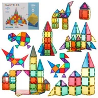 Klocki - Magnetyczne klocki konstrukcyjne Magtiles AMAYA, 104 szt. - miniaturka - grafika 1