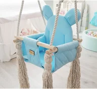 Leżaczki i huśtawki - Huśtawka VelvetSwing Baby blue - miniaturka - grafika 1