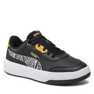 Sneakersy damskie - Puma Sneakersy Tori Safari 384933 02 Black White/Saffron - miniaturka - grafika 1
