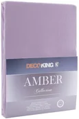 Prześcieradła - DecoKing Jersey/AMBER/LAVENDERPURPLE/160-180x200+30 - miniaturka - grafika 1